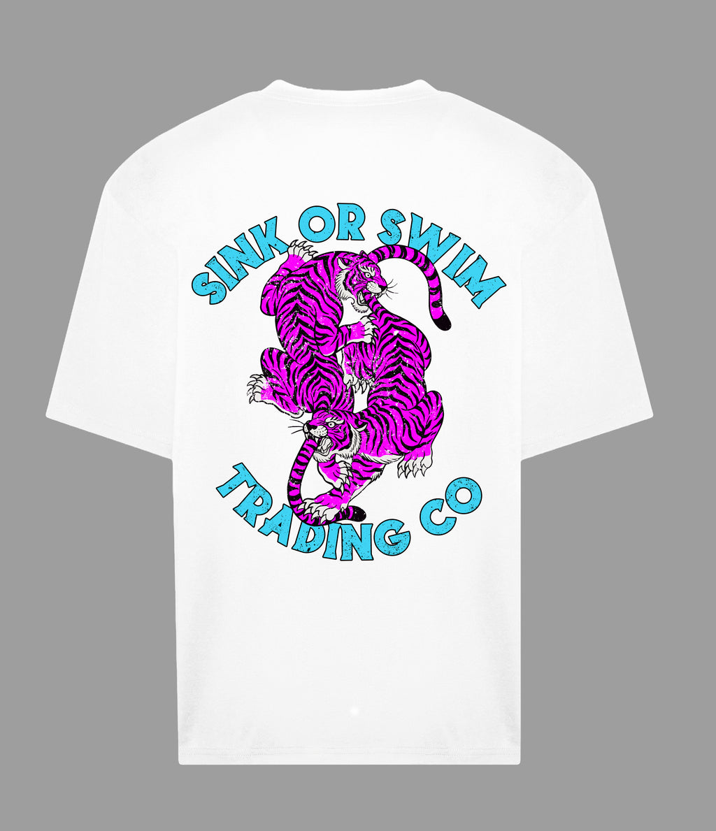 Neon Tigers White SS