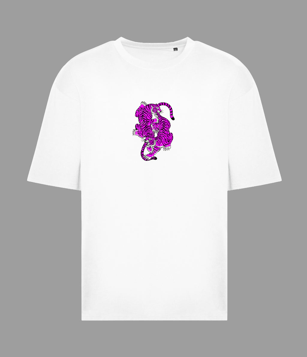 Neon Tigers White SS